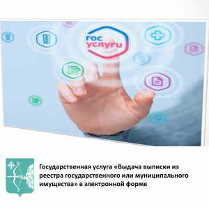 Государственная услуга «Выдача выписки из реестра государственного или муниципального имущества» в электронной форме