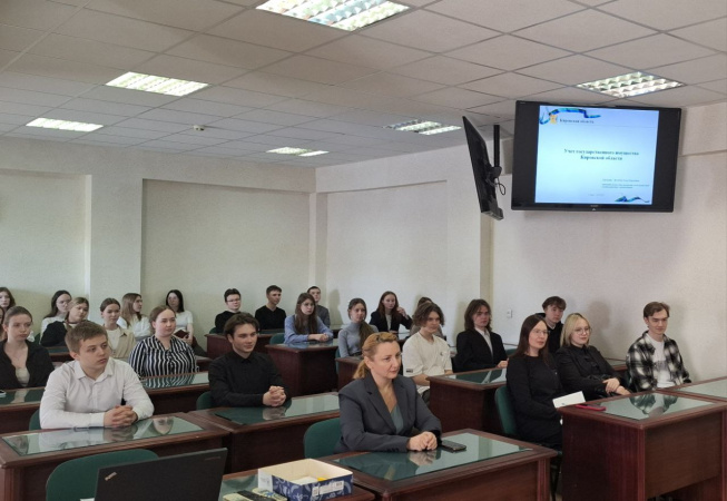 Министр имущественных отношений Кировской области Татьяна Поломских рассказала студентам колледжа ВятГУ о реализации Указа Президента Российской Федерации от 07.05.2024 № 309 «О национальных целях развития Российской Федерации на период до 2030 года и на 